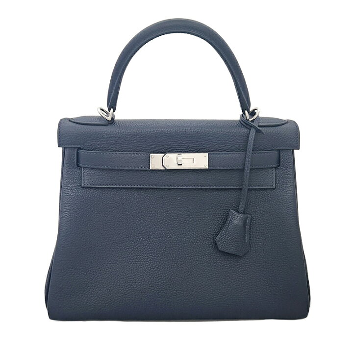 楽天市場】【HERMES】エルメス ケリー28 ブルーニュイ ネイビー系 トゴ 
