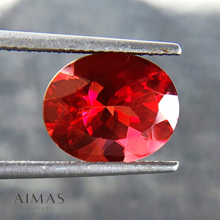 楽天市場】レッドアンデシン 3.40ct ルース ◇ オーバルカット 楕円 裸  