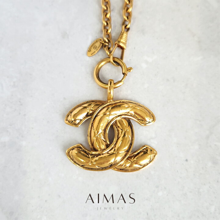 楽天市場】【CHANEL】シャネル マトラッセ ココマーク ペンダント  