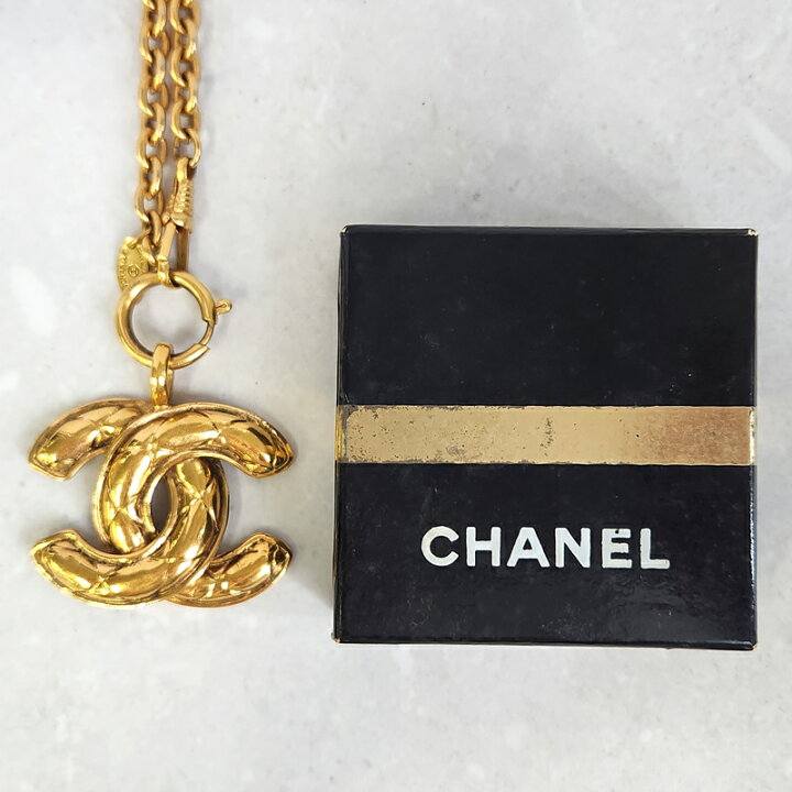 楽天市場】【CHANEL】シャネル マトラッセ ココマーク ペンダント 