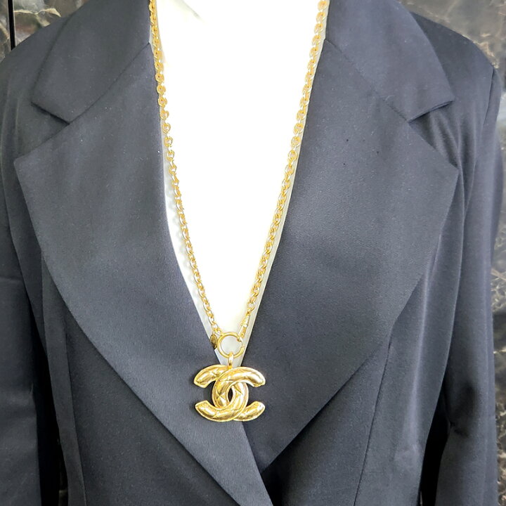 楽天市場】【CHANEL】シャネル マトラッセ ココマーク ペンダント  
