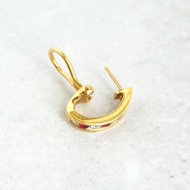 楽天市場】【ｾｰﾙ】【Tiffany&Co.】ダイヤモンド4石 ルビー4石 ピアス 