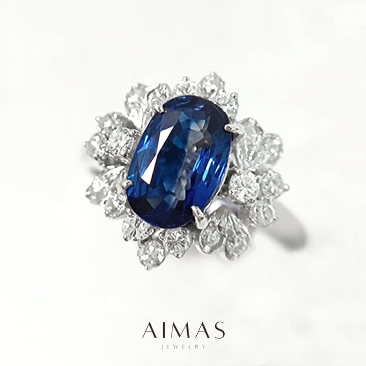 楽天市場】ロイヤルブルーサファイア 1.59ct リング 16号 PT900(Pm  