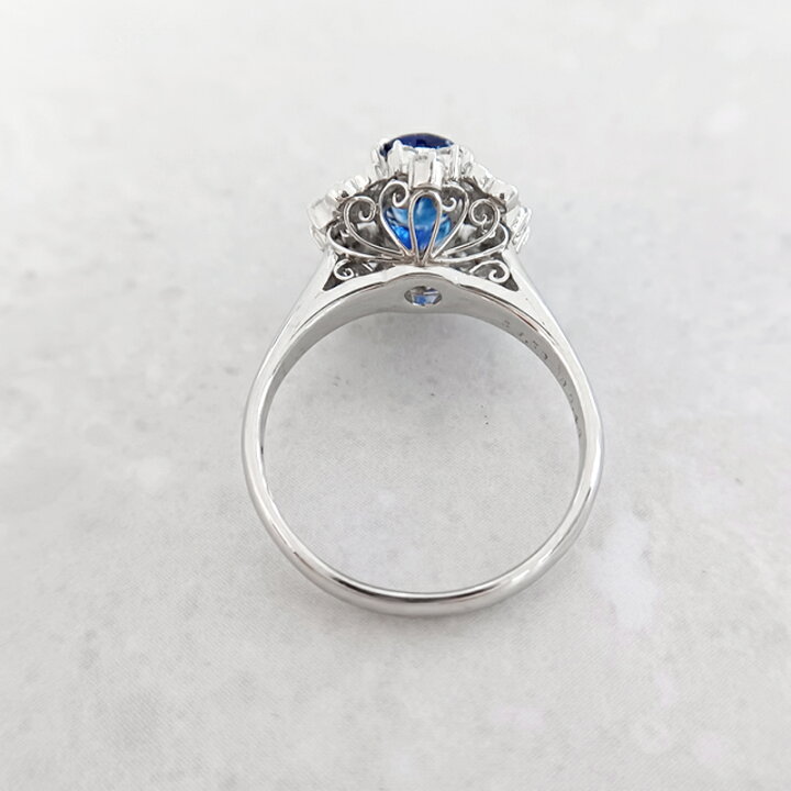 楽天市場】ロイヤルブルーサファイア 1.59ct リング 16号 PT900(Pm  