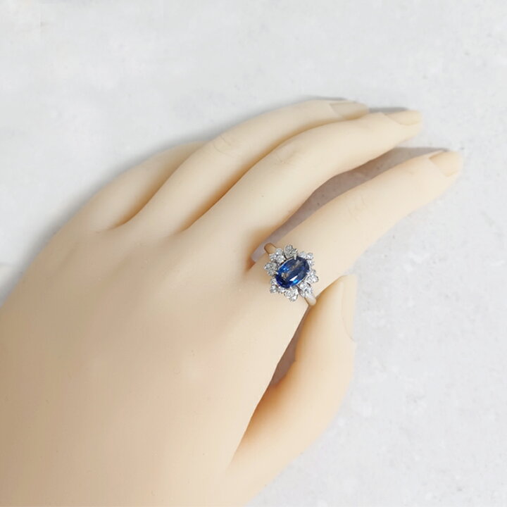 楽天市場】ロイヤルブルーサファイア 1.59ct リング 16号 PT900(Pm 