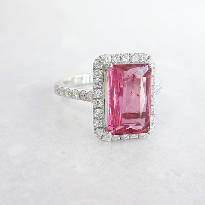 楽天市場】ルベライト 2.57ct リング 12号 PT900 プラチナ 指輪 