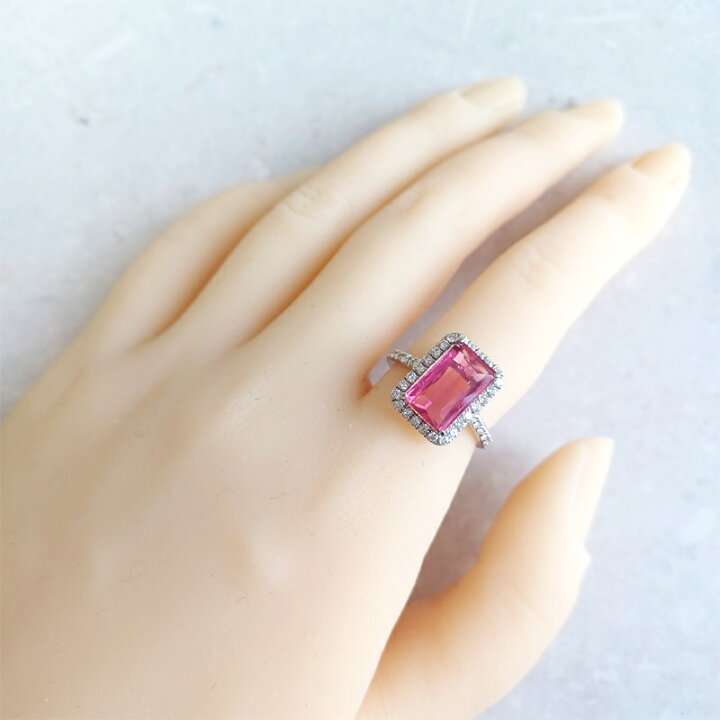楽天市場】ルベライト 2.57ct リング 12号 PT900 プラチナ 指輪 