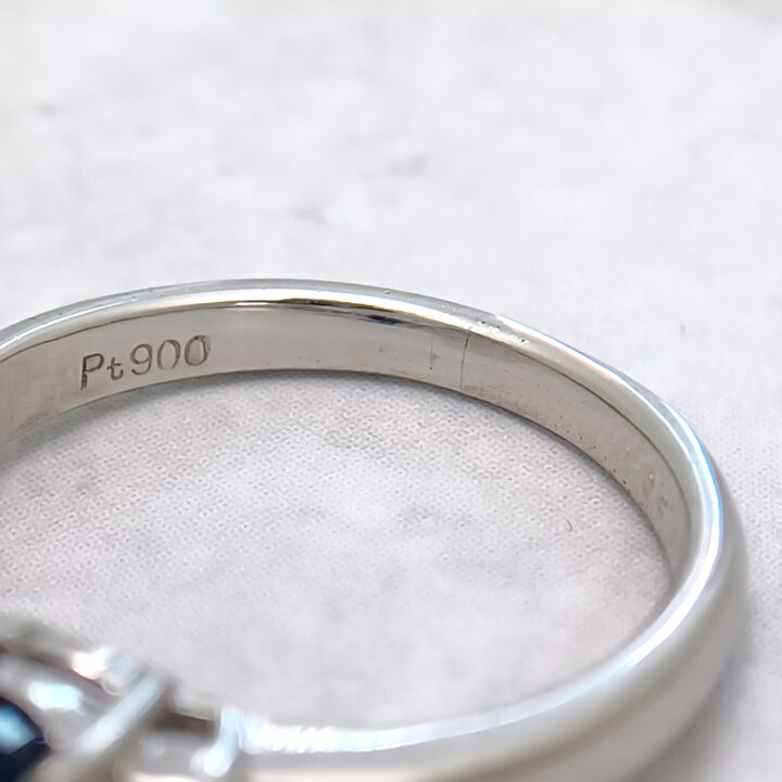 楽天市場】ブルーサファイア 1.087ct リング 10号 PT900 プラチナ  