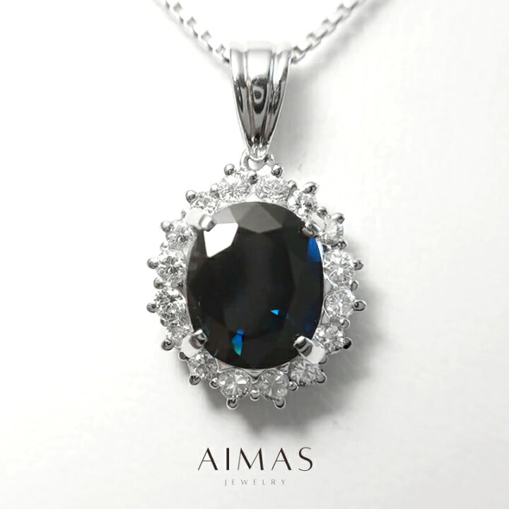 楽天市場】【ｾｰﾙ】ブルーサファイア 3.32ct ネックレス PT850 PT900 R*様 BROADWAY ブルーサファイア ダイヤモンド ネックレス pt850
