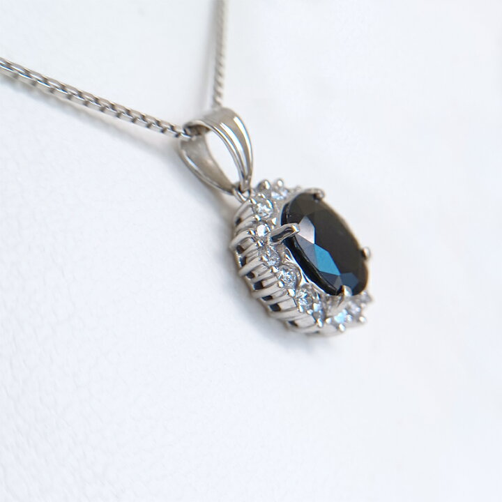 楽天市場】【ｾｰﾙ】ブルーサファイア 3.32ct ネックレス PT850 PT900 