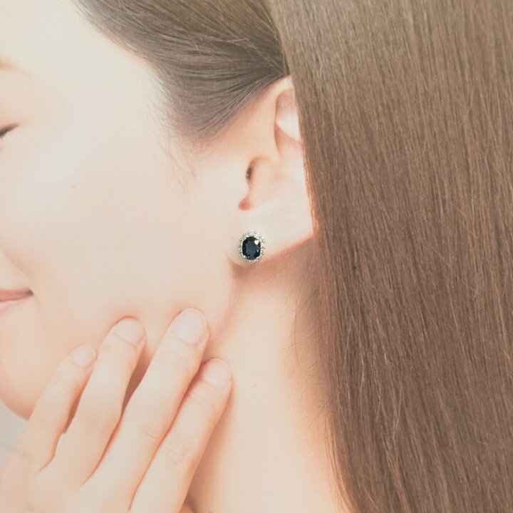 楽天市場】【クーポン】ブルーサファイア 1.018ct/1.04ct ピアス PT900 