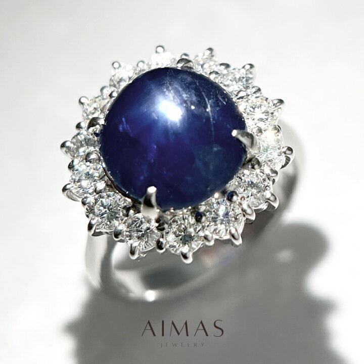 楽天市場】ミャンマー産ブルースターサファイア 4.76ct リング 12.5号 