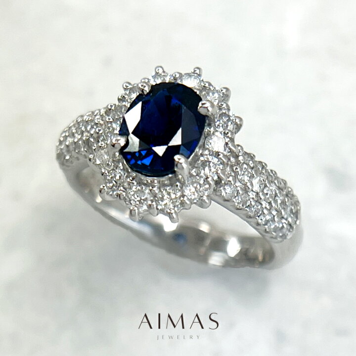 楽天市場】ロイヤルブルーサファイア 1.35ct リング 12号 PT900 