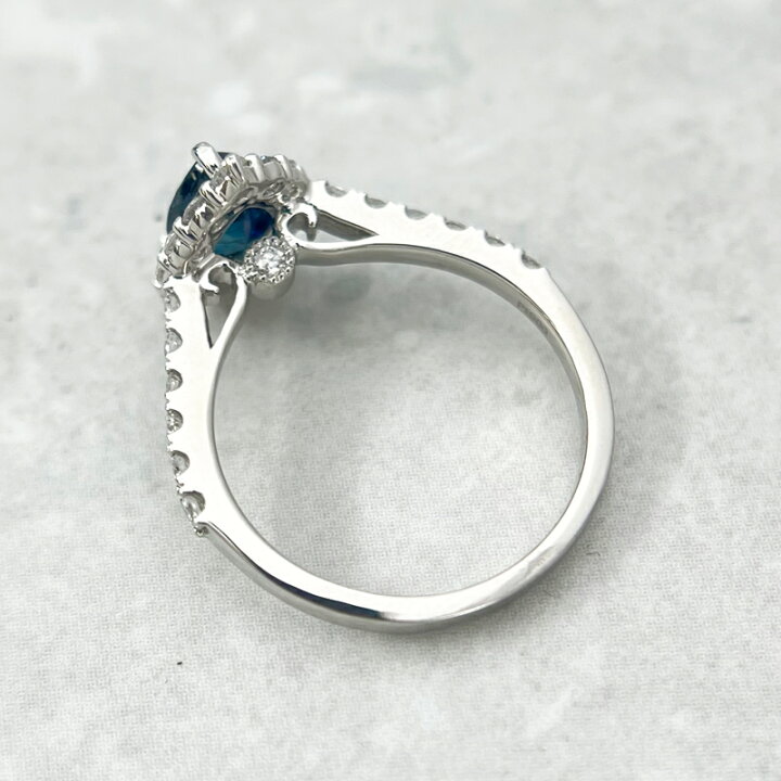 楽天市場】インディコライトトルマリン 0.85ct リング 12号 PT900 