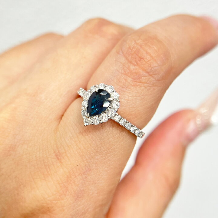 楽天市場】インディコライトトルマリン 0.85ct リング 12号 PT900 