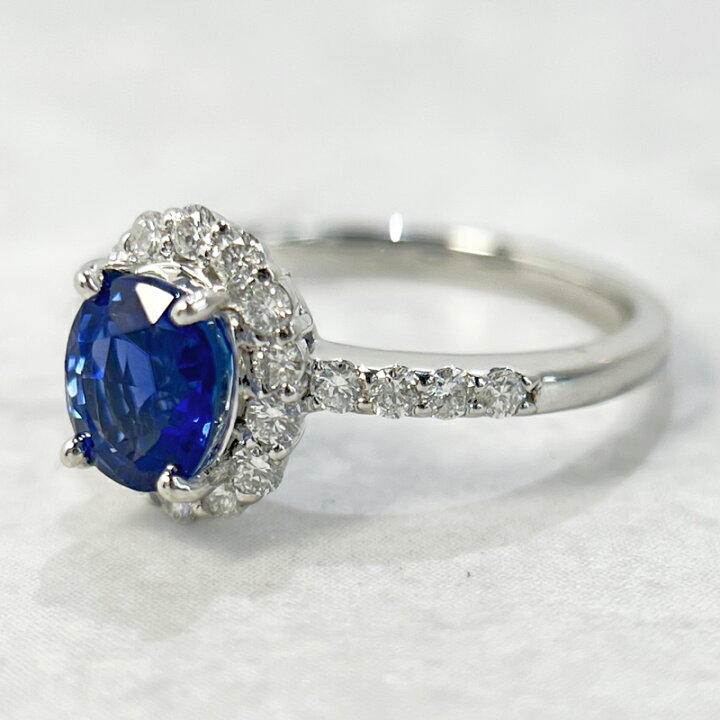 楽天市場】ロイヤルブルーサファイア 1.53ct リング 12号 PT900 