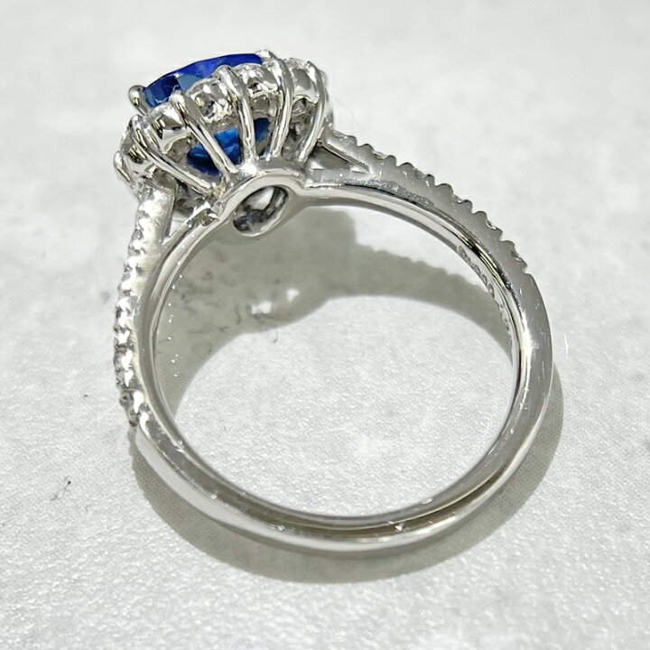 楽天市場】コーンフラワーブルーサファイア 1.26ct リング 9号 PT900 