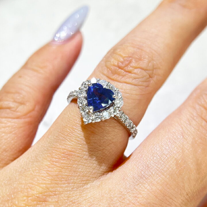 楽天市場】【ｾｰﾙ】コーンフラワーブルーサファイア 1.26ct リング 9号 