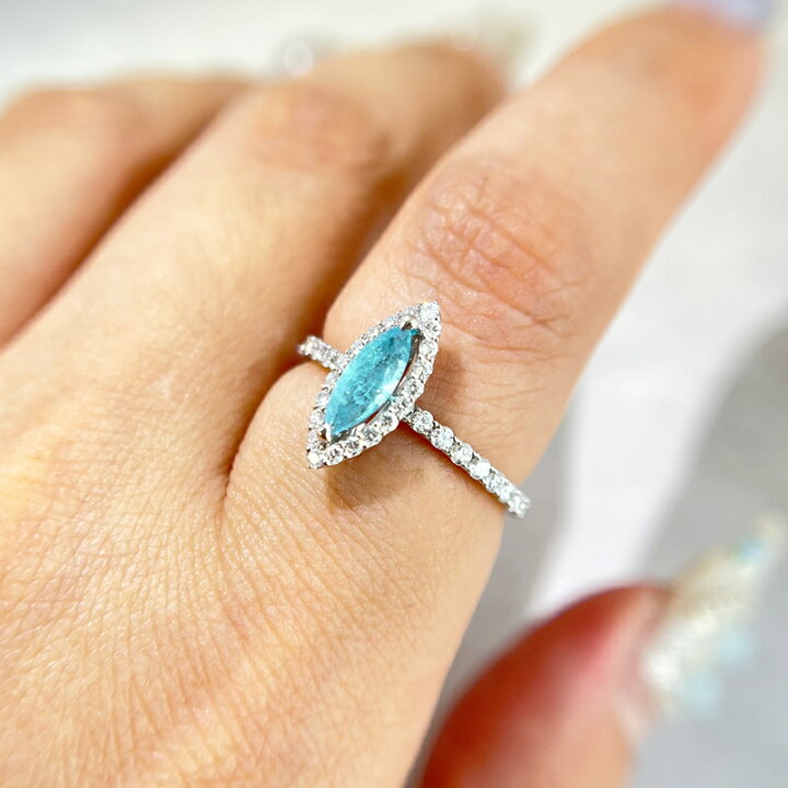 楽天市場】【ｾｰﾙ】ブラジル産パライバトルマリン 0.467ct リング 12号 