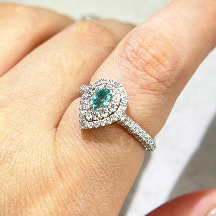 楽天市場】【ｾｰﾙ】ブラジル産パライバトルマリン 0.24ct リング 12号 