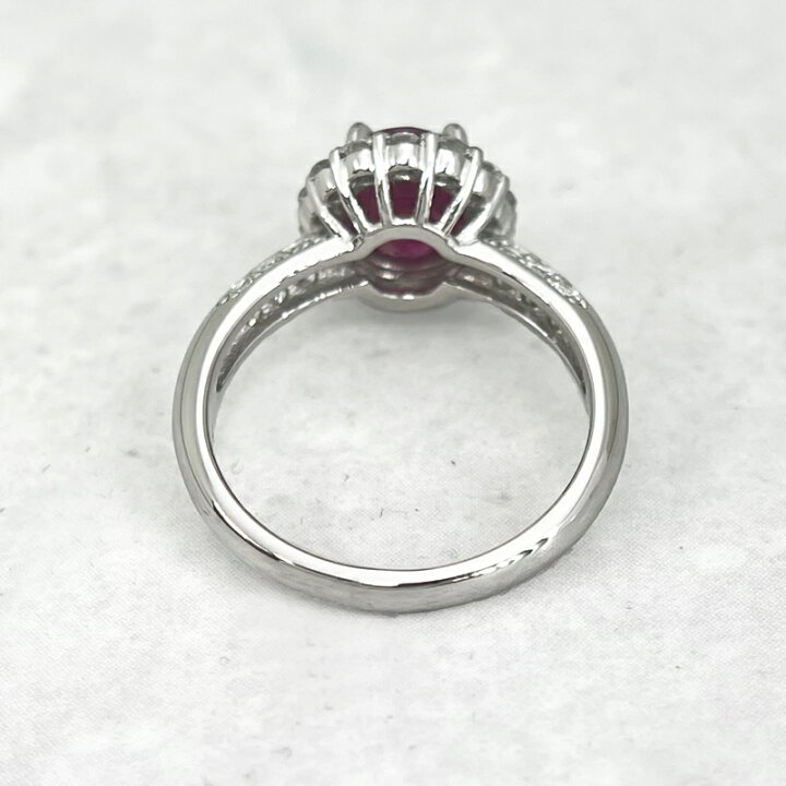 楽天市場】タイ産ルビー 2.08ct リング 12号 PT900 プラチナ 指輪 