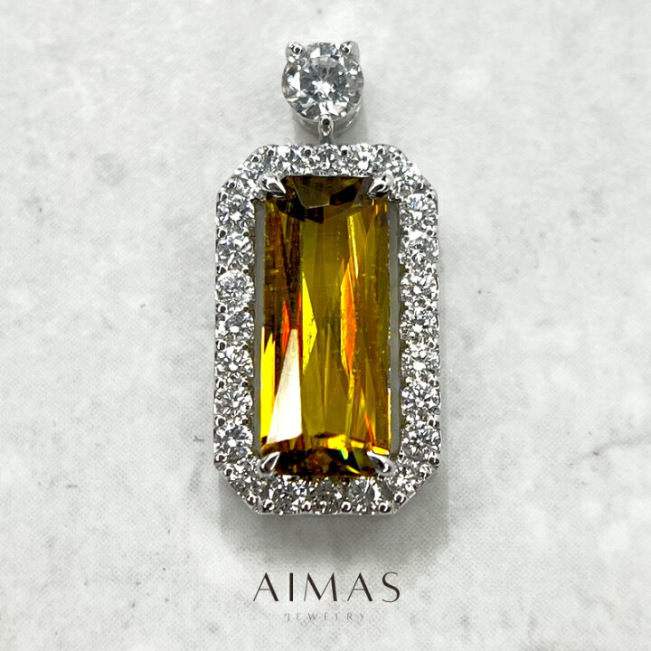 楽天市場】【ｾｰﾙ】スフェーン 2.78ct ペンダントトップ PT950 プラチナ 