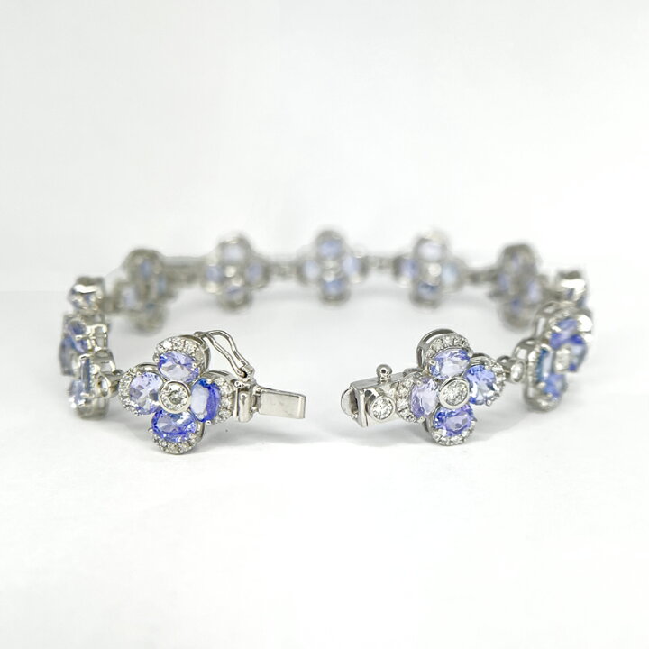 楽天市場】タンザナイト 12.99ct ブレスレット PT900/PT850 プラチナ 