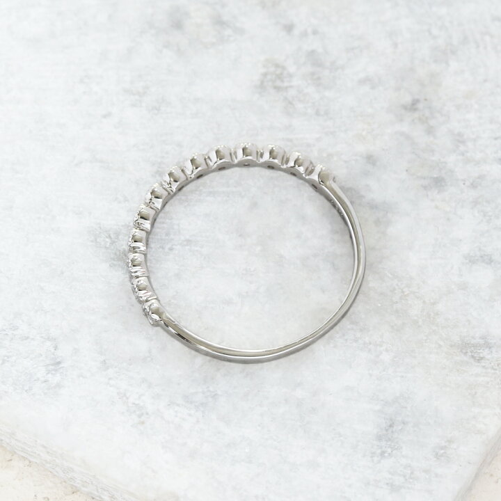 楽天市場】【JaMais】ダイヤモンド 0.2ct ハーフエタニティリング 12号 