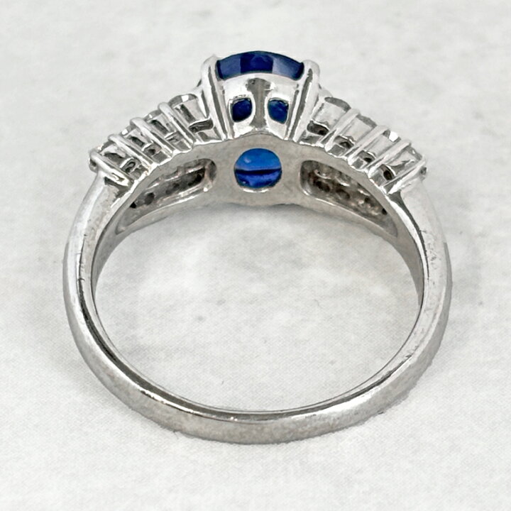 楽天市場】ブルーサファイア 2.29ct リング 14号 PT900 プラチナ 指輪 