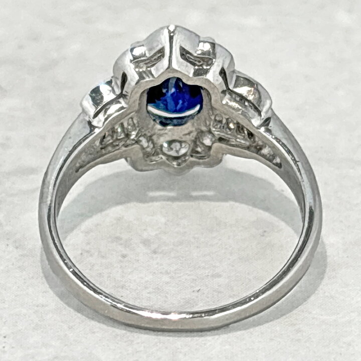 楽天市場】ブルーサファイア 1.75ct リング 14号 PT900 プラチナ 