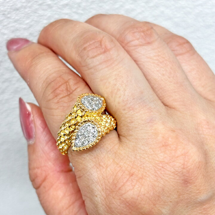 楽天市場】ダイヤモンド 0.53ct リング 16.5号 K18YG/PT900 イエロー 