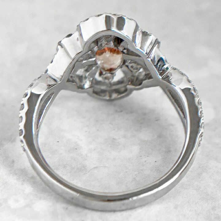 楽天市場】インペリアルトパーズ 1.38ct リング 13.5号 PT900 プラチナ 