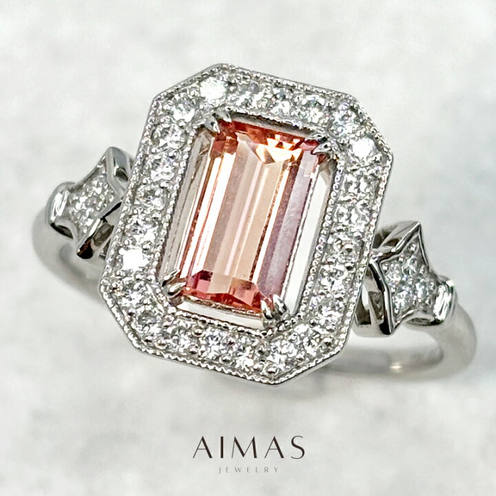 楽天市場】インペリアルトパーズ 0.855ct リング 12.5号 PT900 