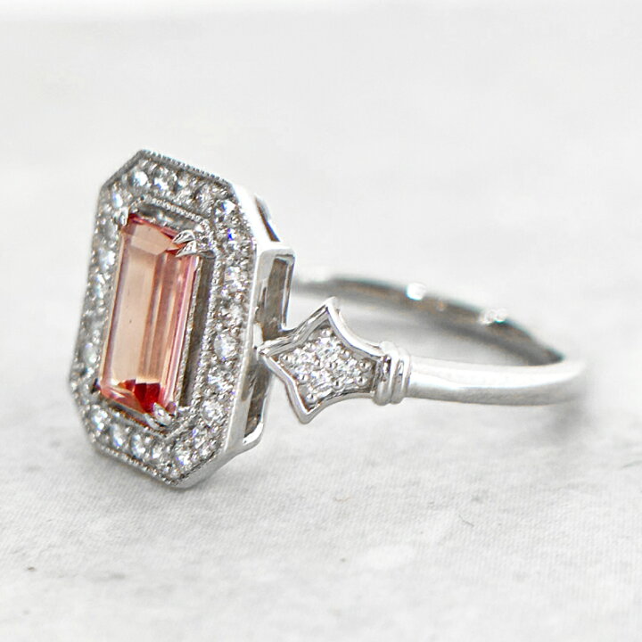 楽天市場】インペリアルトパーズ 0.855ct リング 12.5号 PT900 