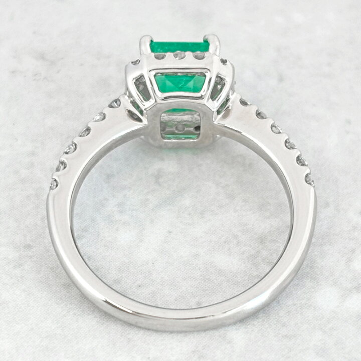 楽天市場】エメラルド 1.06ct リング 12号 PT900 プラチナ 指輪 ダイヤ 