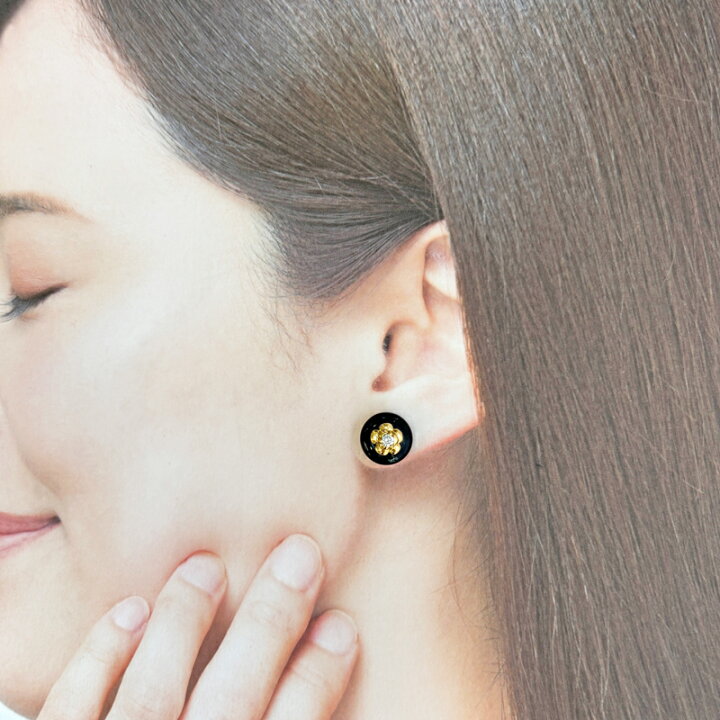 楽天市場】【CHANEL】シャネル ダイヤモンド 2P カメリア ピアス K18YG 