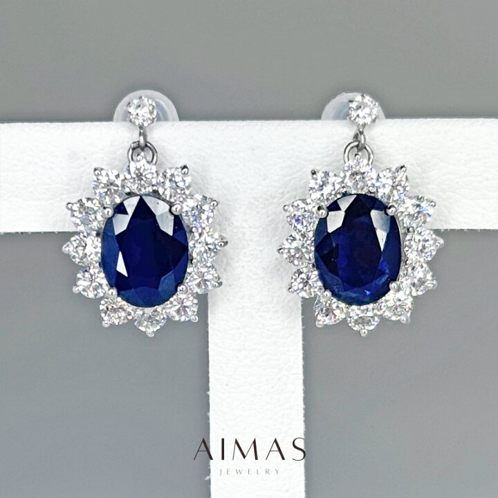 楽天市場】ブルーサファイア 1.53ct/1.31ct ピアス PT900 プラチナ 