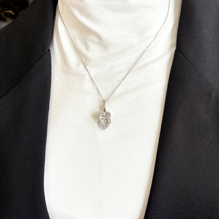 楽天市場】【Cartier】カルティエ ダブルハートチャーム ダイヤモンド 
