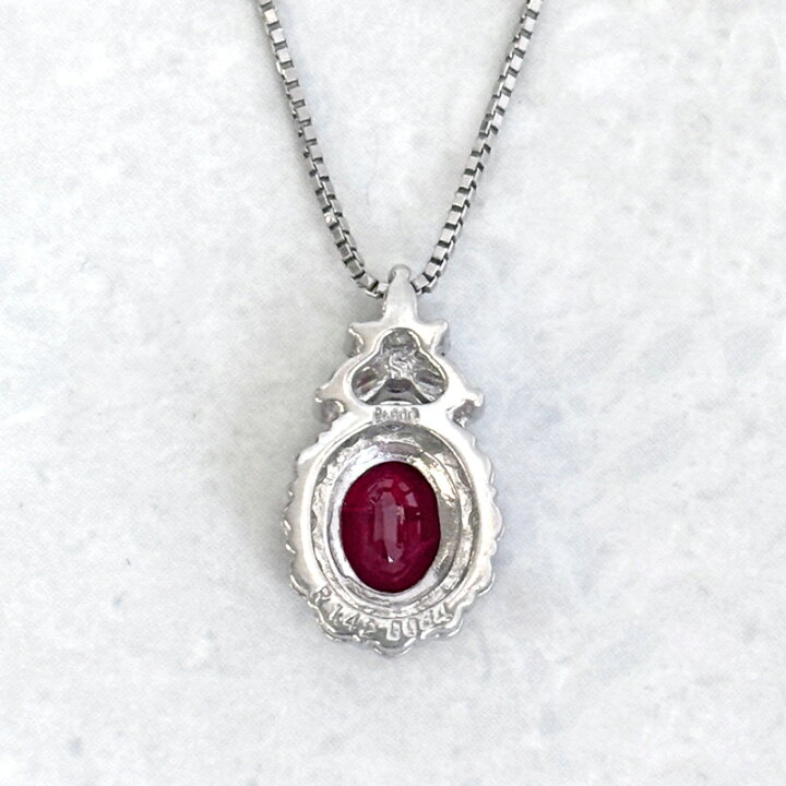 楽天市場】ピジョンブラッドルビー 1.42ct ネックレス PT850/PT900 