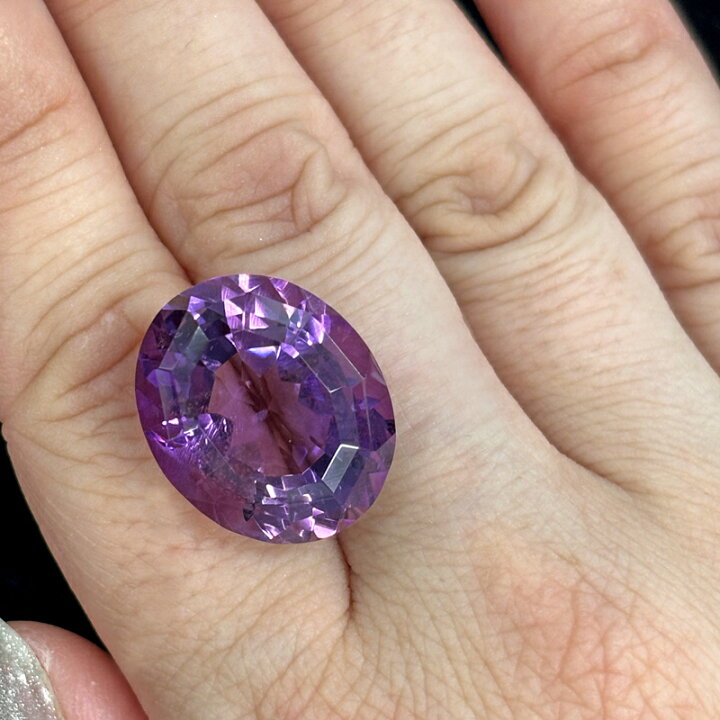 楽天市場】アメジスト 22.92ct ルース ◇ オーバルカット アメシスト