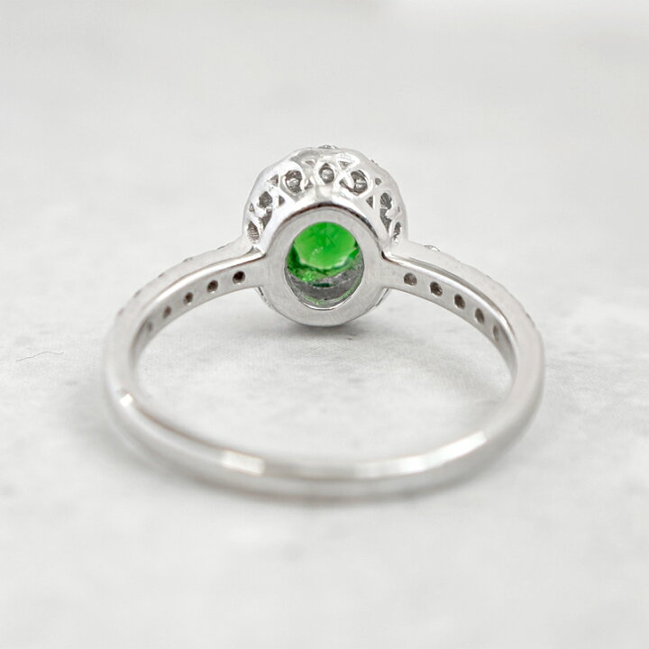 楽天市場】【ｾｰﾙ】グリーンガーネット 0.5ct リング 7号 PT900 