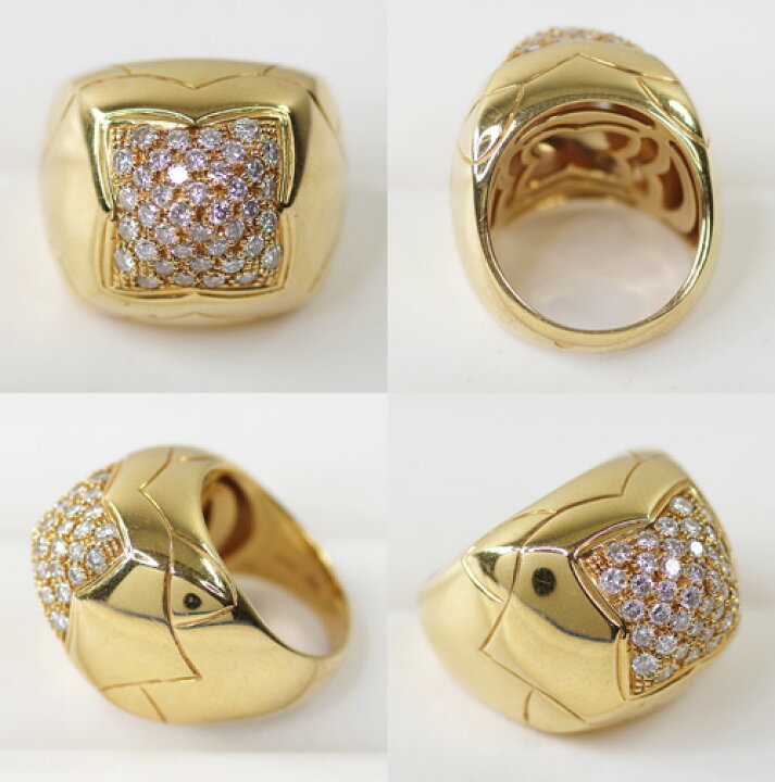 楽天市場】【BVLGARI】 ブルガリ ピラミデ リング K18YG 750YG 