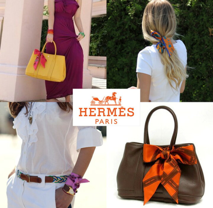 楽天市場】【HERMES】エルメス ツイリー スカーフ プッチ柄 オレンジ  