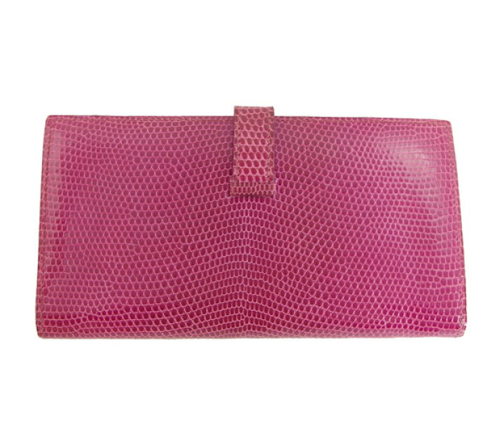 楽天市場】【HERMES】エルメス ベアン リザード フューシャ ピンク  