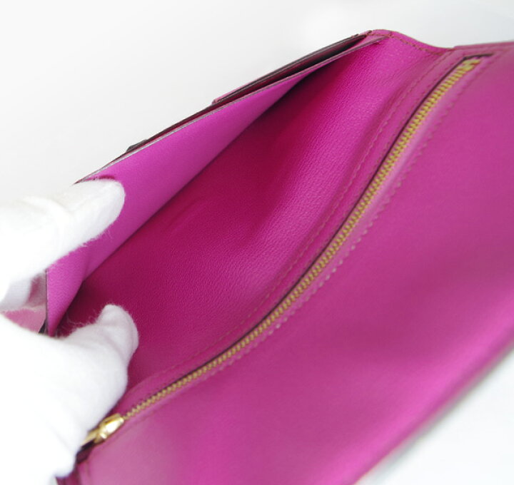 楽天市場】【HERMES】エルメス ベアン リザード フューシャ ピンク 
