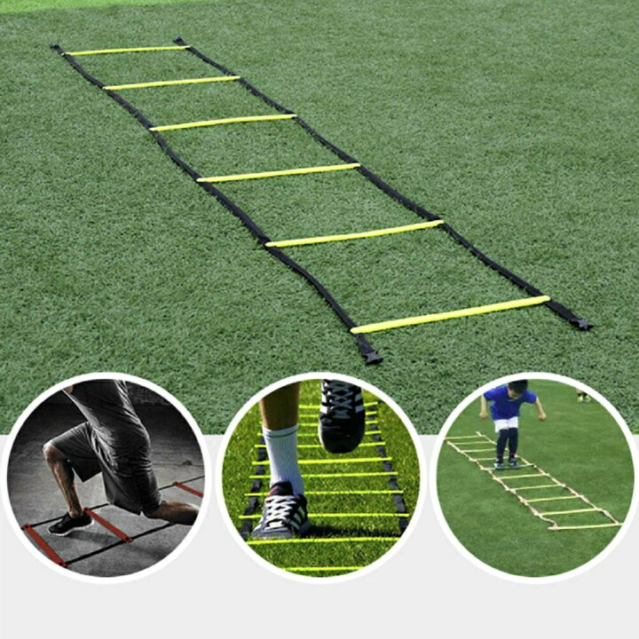 楽天市場 トレーニング ラダー ランニング 550cm 練習 トレーニング用品 フィジカル 体力 筋力 強化 サッカー フットサル バスケットボール 中学生 小学生 スポーツ アウトドア 学生 陸上競技 陸上 瞬発力 敏捷性 素早さ ボディメイク Aio Online Store
