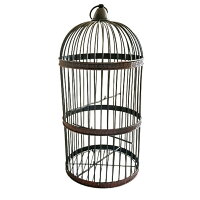 楽天市場 ペット用品 鳥籠 アイアン バード ケージ 53cm リング取っ手付き 鳥かご 篭 ブラック ディスプレイ 開閉 鉄 ヴィンテージ風 インテリア バードゲージ 結婚式 ウェディング ブライダル ガーデン ウェルカムスペース メジロ Aio Online Store