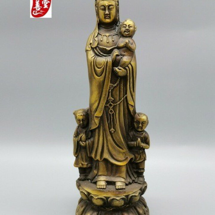 楽天市場】子安観音 仏像 真鍮 銅像 水子供養 水子地蔵 子安地蔵 
