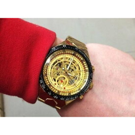 【在庫限り】大人の男を演出する メンズ腕時計 ステンレスベルト アンティーク スケルトン 自動巻き 機械式時計 プレゼント ギフト BOX付 バレンタイン