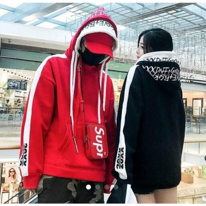 楽天市場 ダブルフードパーカー Wフード 男女兼用 アメカジ ビックロゴパーカー 韓流ファッション ビッグtシャツ ビックシルエット 韓国 オルチャン スポーティー おしゃれ Aio Online Store